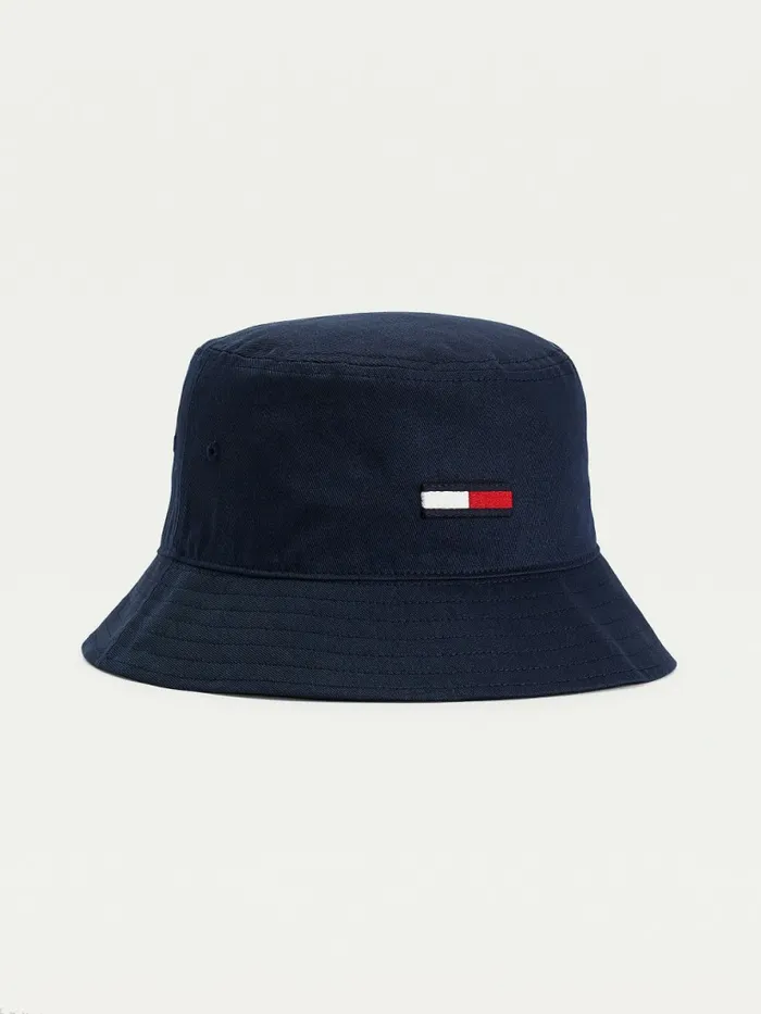 Tommy Hilfiger Flag Embroidery Bucket Hat Twilight Navy Mens Hats and Scarves Cheap On Sale Tommy Hilfiger Flag Embroidery Bucket Hat Twilight Navy Mens Hats and Scarves Cheap On Sale
