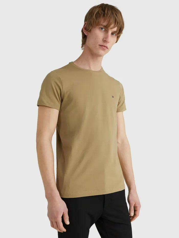 Tommy Hilfiger Flag Embroidery Slim Fit TShirt Woodridge Mens TShirts Sale