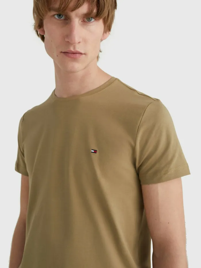 Tommy Hilfiger Flag Embroidery Slim Fit TShirt Woodridge Mens TShirts Sale