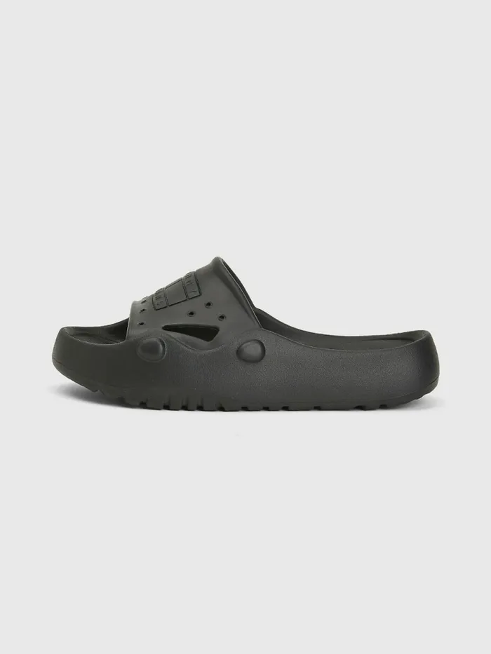 Tommy Hilfiger Flatform Cleat Pool Slides Black Womens Boots Gift 4 You