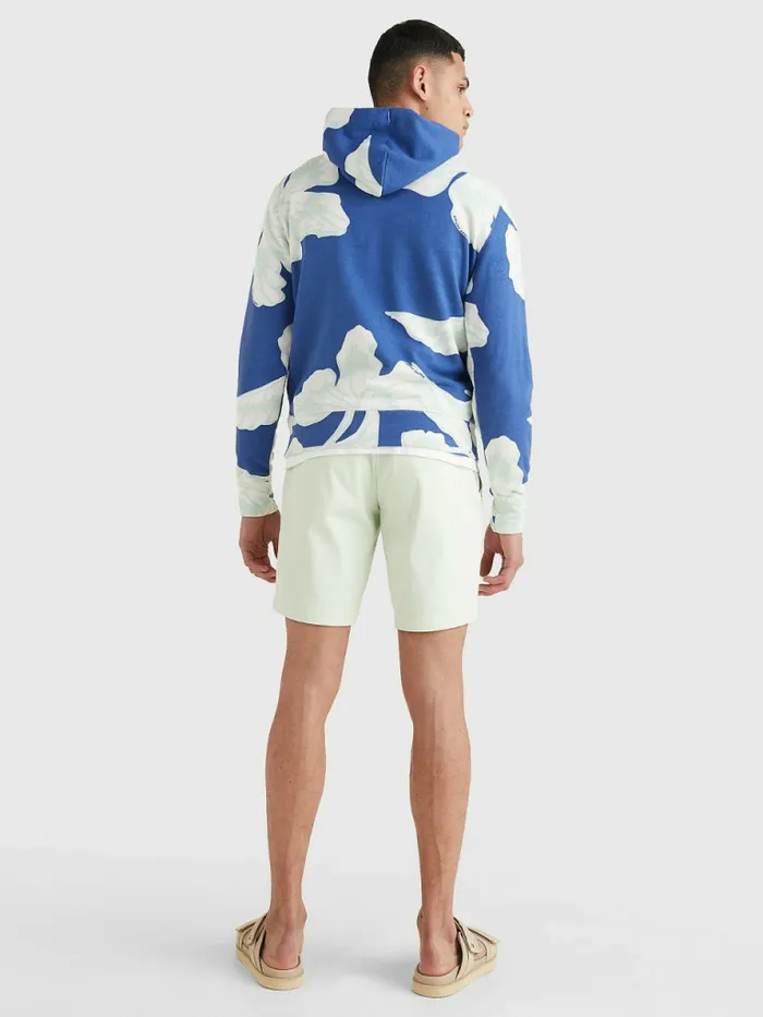Tommy Hilfiger Floral Print Hoody Twilight Indigo Mens Sweatshirts and Hoodies Sale
