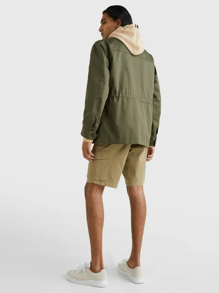 Tommy Hilfiger Four Pocket Field Jacket Army Green Mens Coats and Jackets Near Me