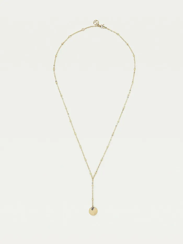 Tommy Hilfiger GoldPlated Drop Bead Necklace Yellow Gold Womens Jewellery