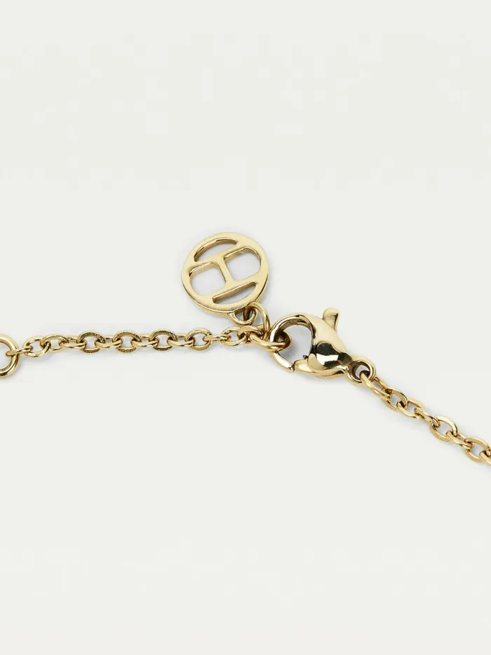 Tommy Hilfiger GoldPlated Drop Bead Necklace Yellow Gold Womens Jewellery
