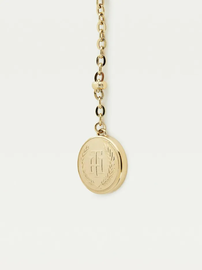 Tommy Hilfiger GoldPlated Drop Bead Necklace Yellow Gold Womens Jewellery