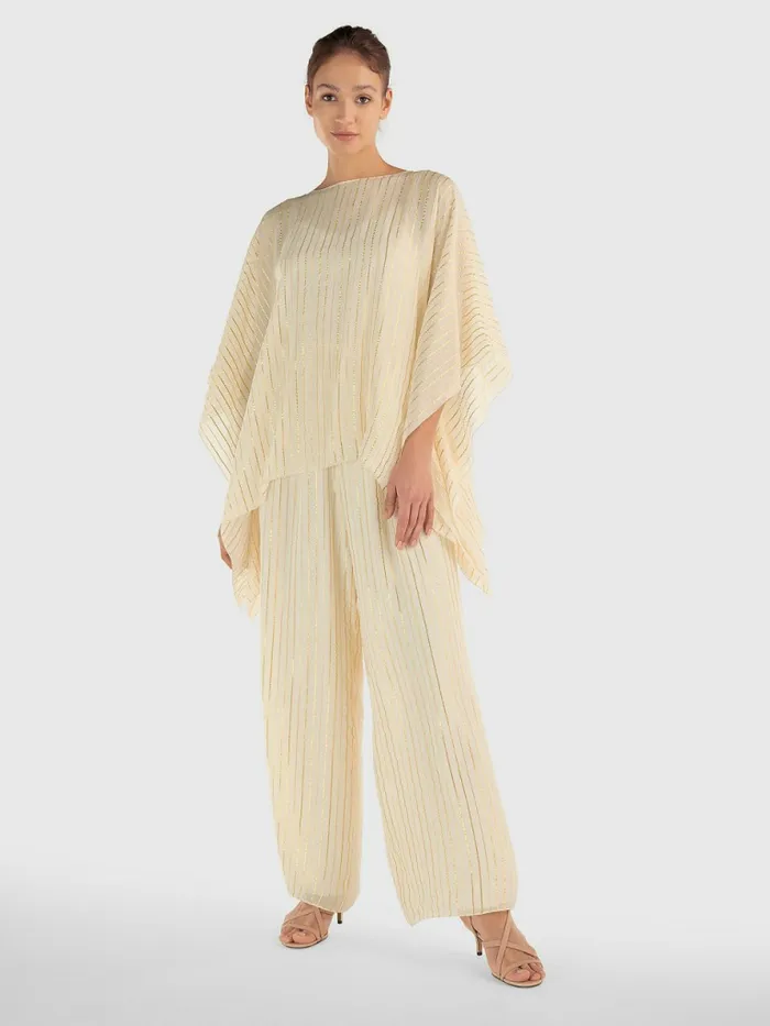 Tommy Hilfiger Gold Stripe Jumpsuit Ivory Womens Dresses and Jumpsuits Gift for Friend Tommy Hilfiger Gold Stripe Jumpsuit Ivory Womens Dresses and Jumpsuits Gift for Friend