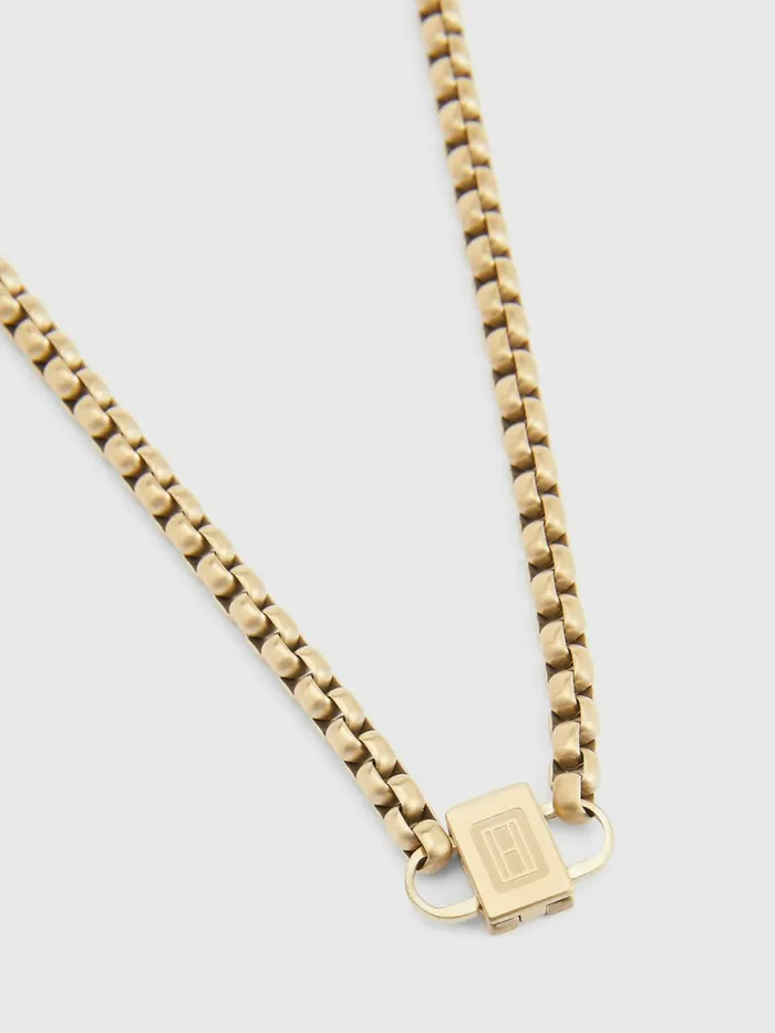 Tommy Hilfiger GoldTone Chain Necklace Gold Mens Jewellery and Cufflinks