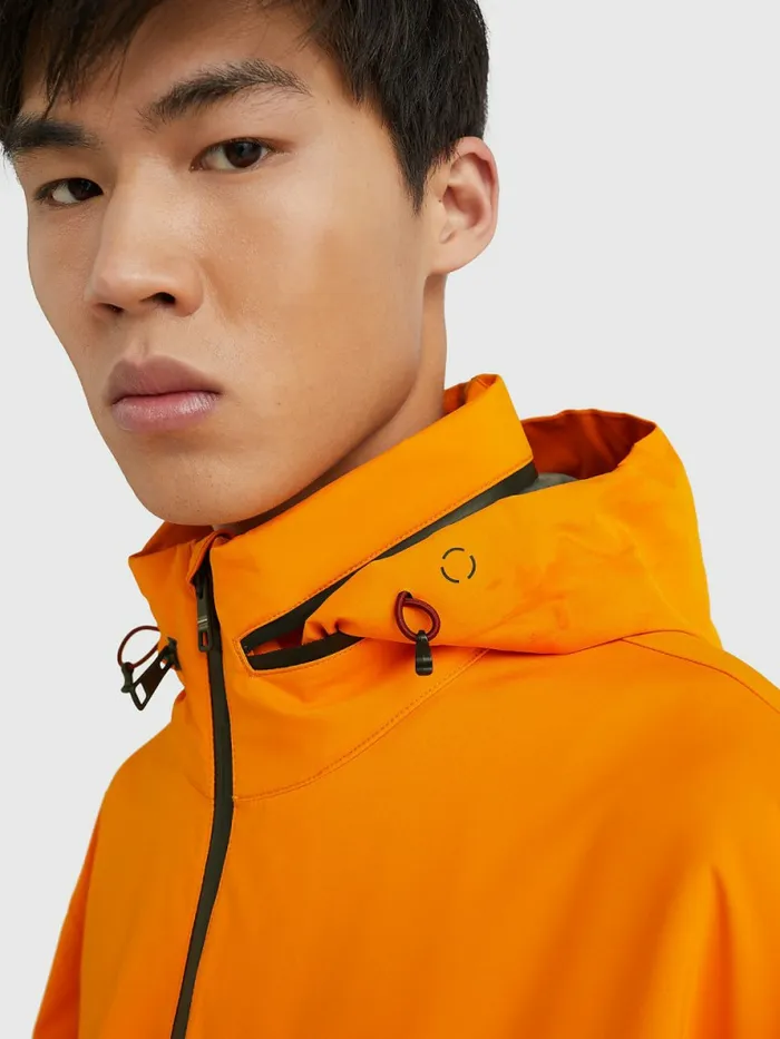 Tommy Hilfiger GoreTex Padded Jacket Hawaiian Orange Mens Coats and Jackets Gift Ideas