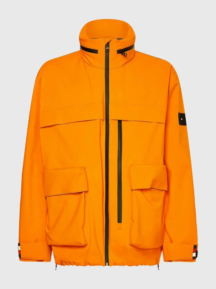 Tommy Hilfiger GoreTex Padded Jacket Hawaiian Orange Mens Coats and Jackets Gift Ideas