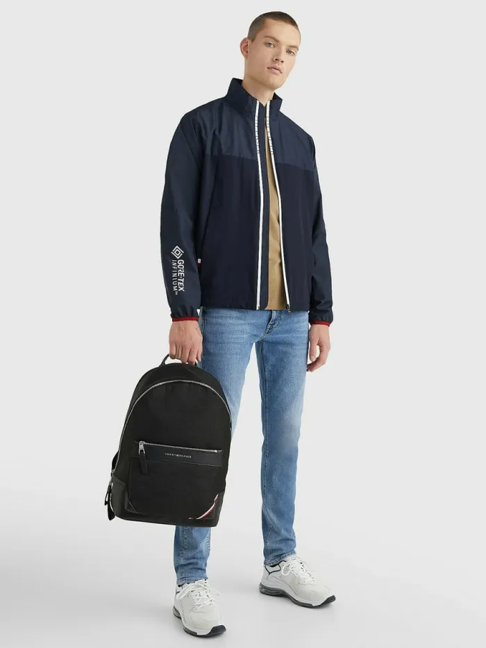 Tommy Hilfiger GoreTex Stand Collar Jacket Desert Sky Mens Coats and Jackets Gift for Friend