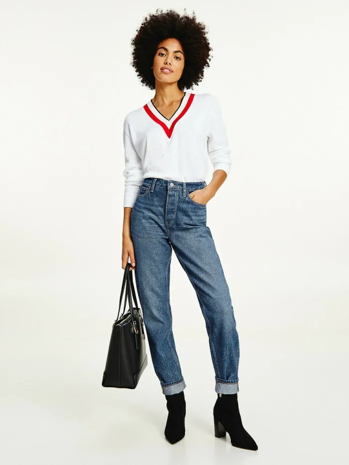 Tommy Hilfiger Gramercy High Rise Tapered Mom Jeans Pure Womens Jeans Near Me Tommy Hilfiger Gramercy High Rise Tapered Mom Jeans Pure Womens Jeans Near Me