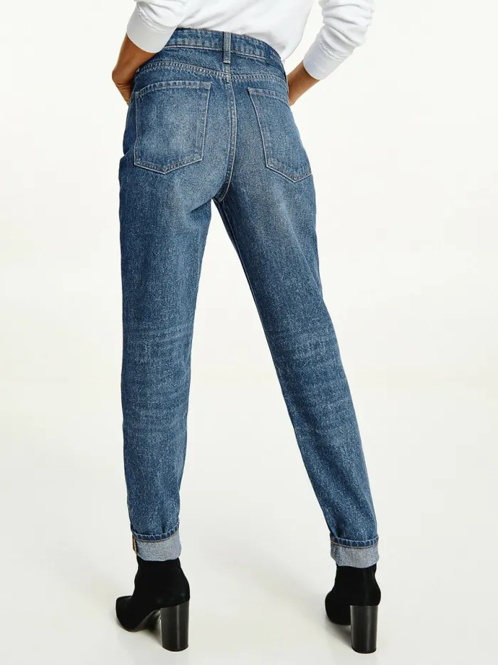 Tommy Hilfiger Gramercy High Rise Tapered Mom Jeans Pure Womens Jeans Near Me