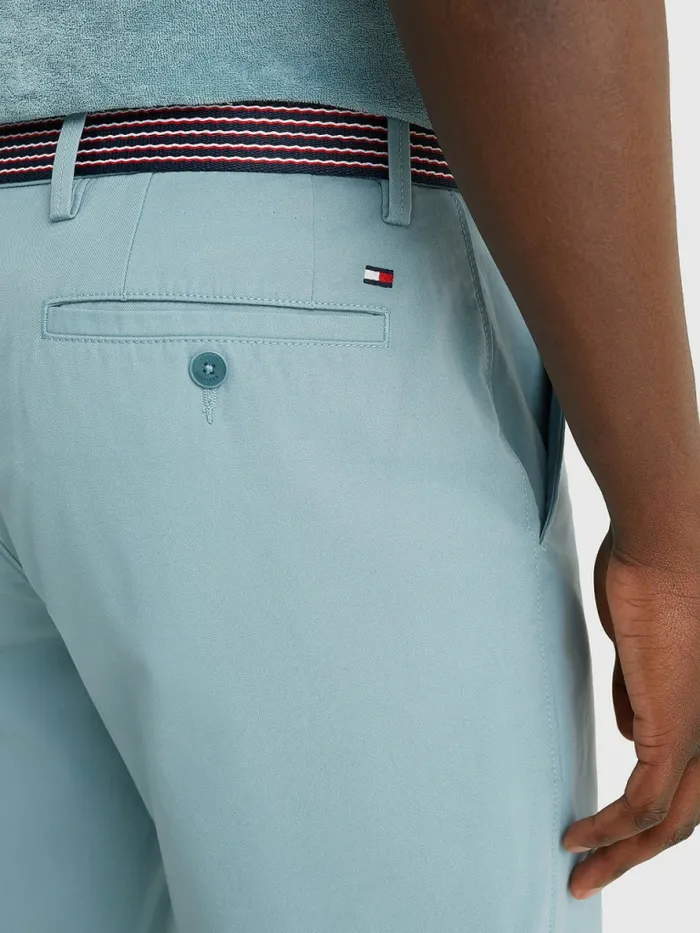 Tommy Hilfiger Harlem Relaxed Belted Shorts Lofty Blue Mens Shorts Online