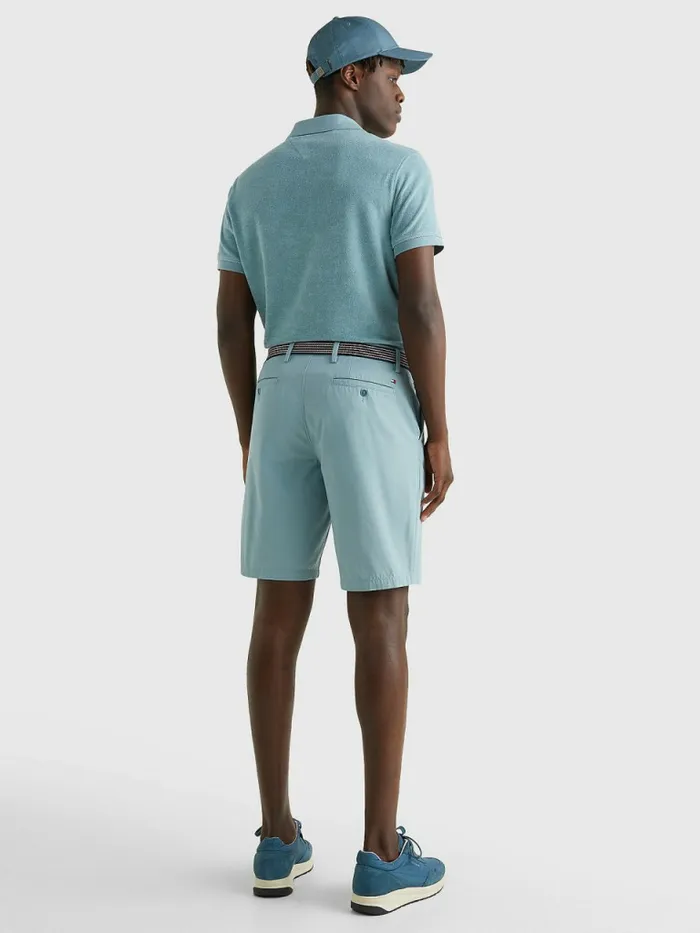 Tommy Hilfiger Harlem Relaxed Belted Shorts Lofty Blue Mens Shorts Online