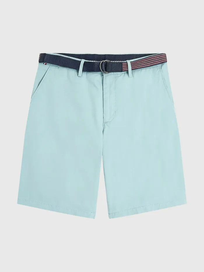 Tommy Hilfiger Harlem Relaxed Belted Shorts Lofty Blue Mens Shorts Online