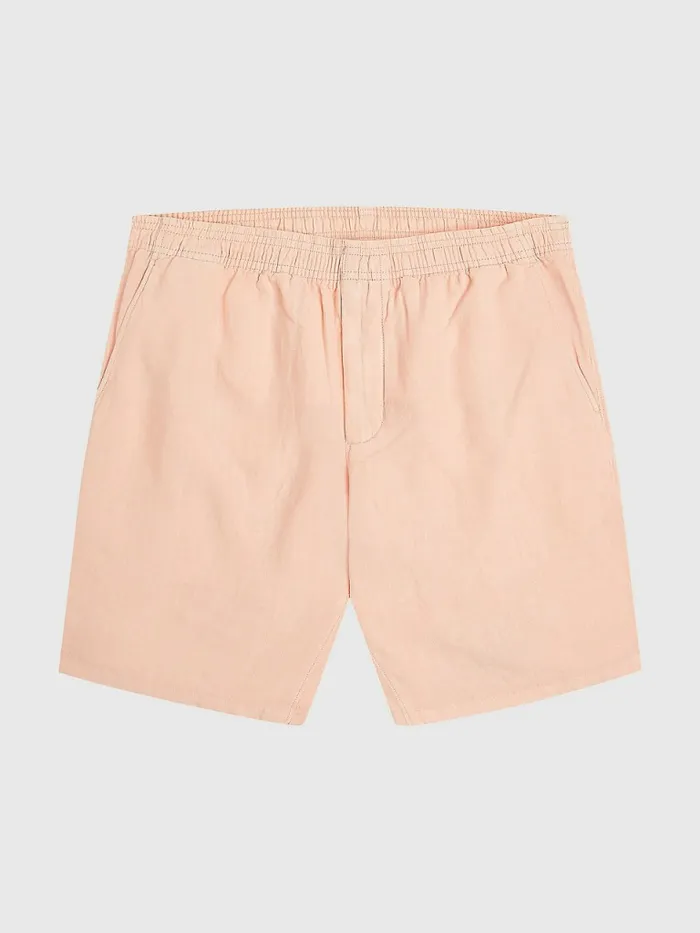 Tommy Hilfiger Harlem Relaxed Fit Linen Shorts Sunset Peach Mens Shorts Online