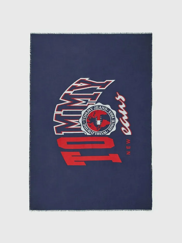 Tommy Hilfiger Heritage Blanket Scarf Twilight Navy Mens Hats and Scarves Casaul Tommy Hilfiger Heritage Blanket Scarf Twilight Navy Mens Hats and Scarves Casaul