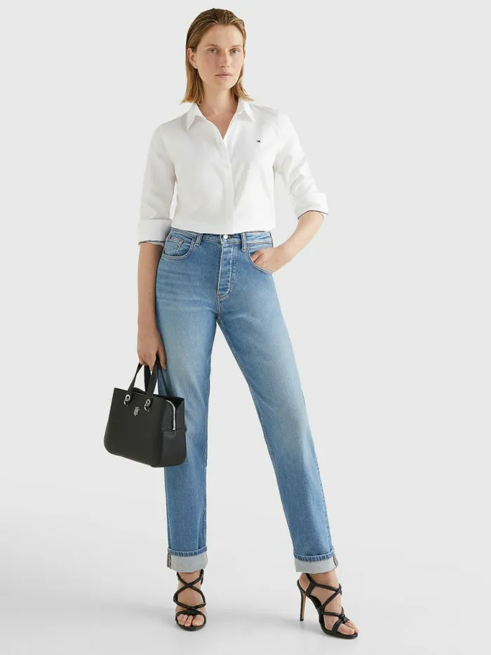 Tommy Hilfiger Heritage Oxford Regular Fit Shirt Classic White Womens Shirts and Blouses Popular