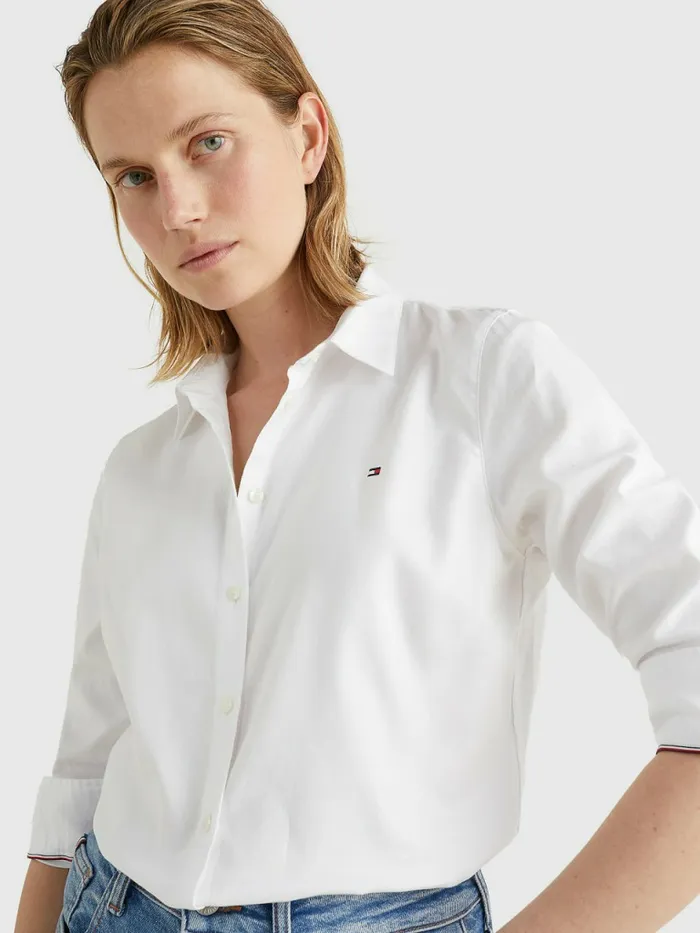 Tommy Hilfiger Heritage Oxford Regular Fit Shirt Classic White Womens Shirts and Blouses Popular