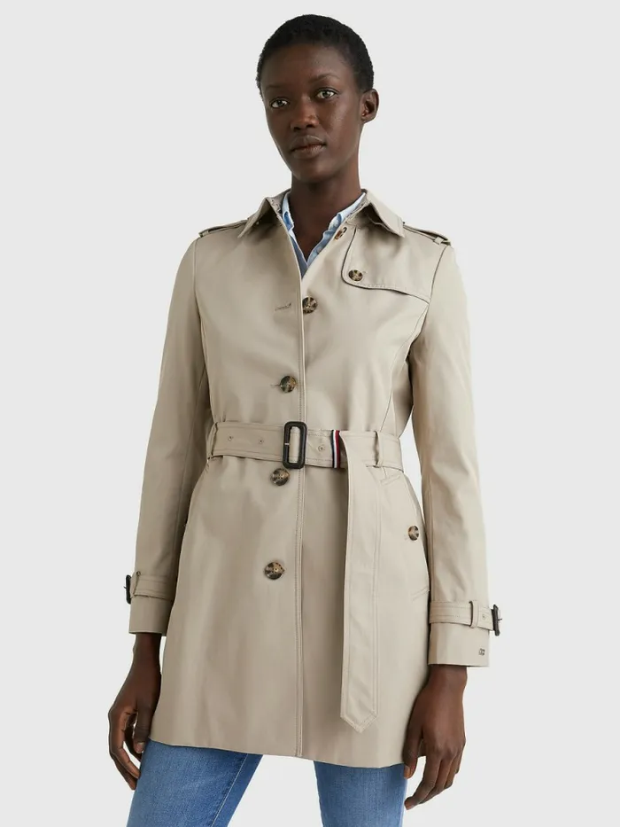 Tommy Hilfiger Heritage Single Breasted Trench Coat Medium Taupe Womens Coats and Jackets Near Me Tommy Hilfiger Heritage Single Breasted Trench Coat Medium Taupe Womens Coats and Jackets Near Me