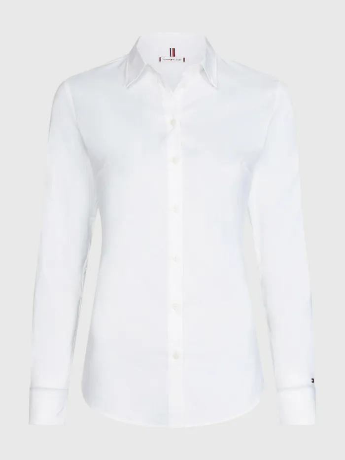 Tommy Hilfiger Heritage Slim Fit Shirt Classic White Womens Shirts and Blouses Popular