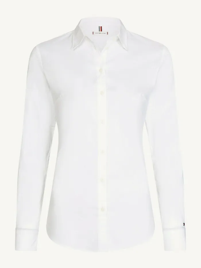 Tommy Hilfiger Heritage Slim Fit Shirt Classic White Womens Shirts and Blouses Popular