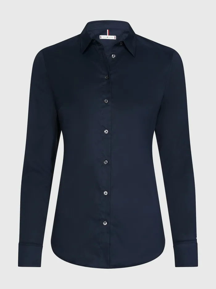 Tommy Hilfiger Heritage Slim Fit Shirt Midnight Womens Essentials