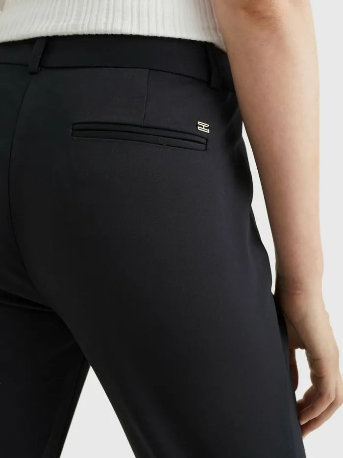 Tommy Hilfiger Heritage Slim Fit Trousers Masters Black Womens Essentials