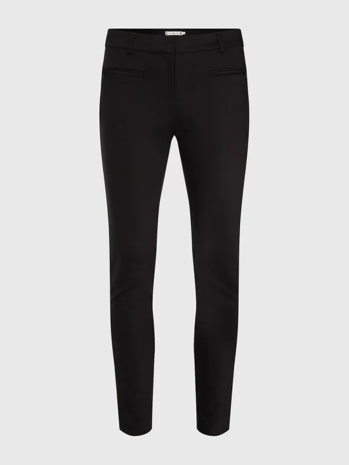 Tommy Hilfiger Heritage Slim Fit Trousers Masters Black Womens Essentials