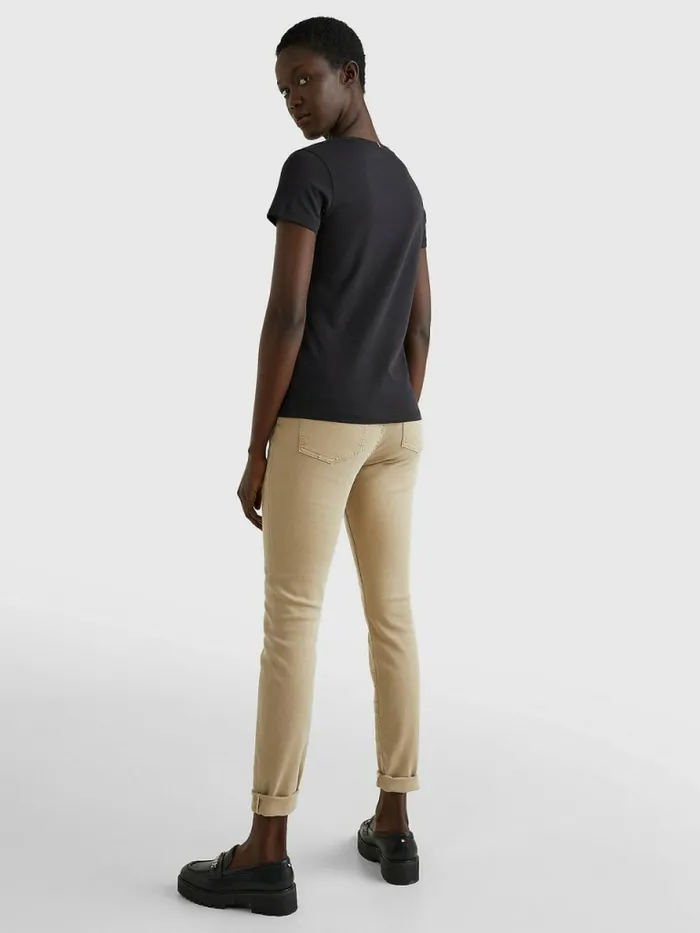 Tommy Hilfiger Heritage VNeck TShirt Masters Black Womens Essentials