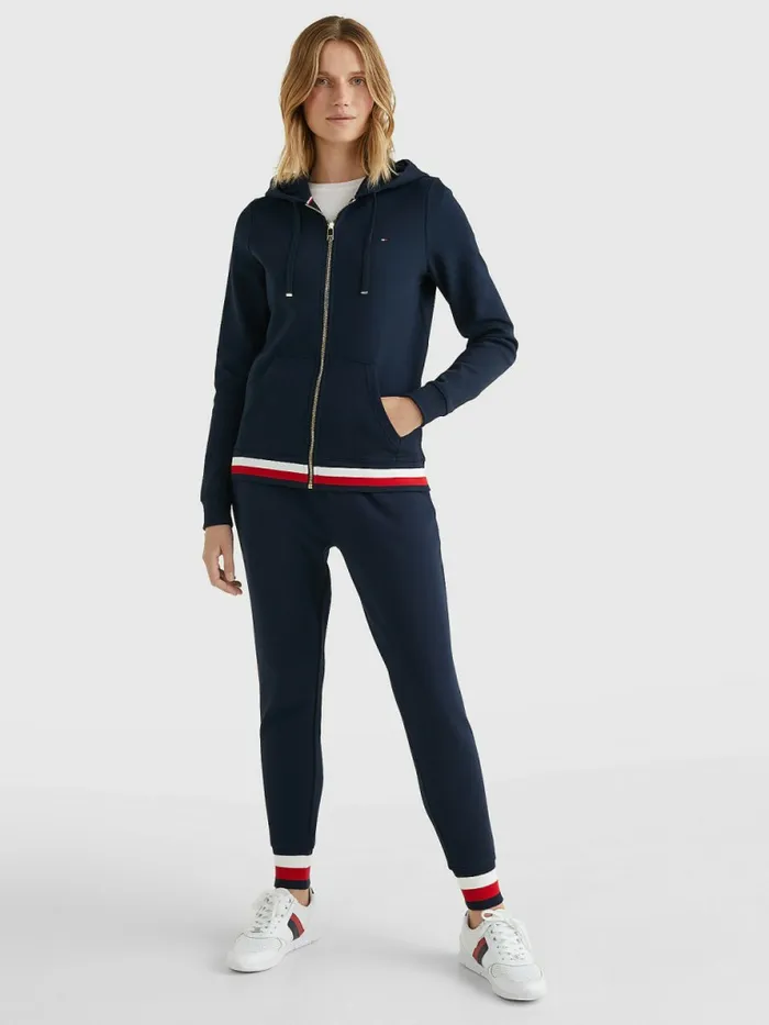 Tommy Hilfiger Heritage ZipThru Hoody Midnight Womens Sweatshirts and Hoodies Near Me