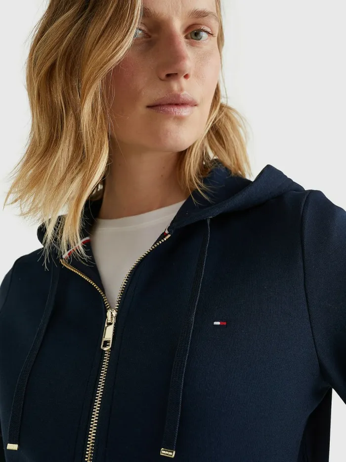 Tommy Hilfiger Heritage ZipThru Hoody Midnight Womens Sweatshirts and Hoodies Near Me