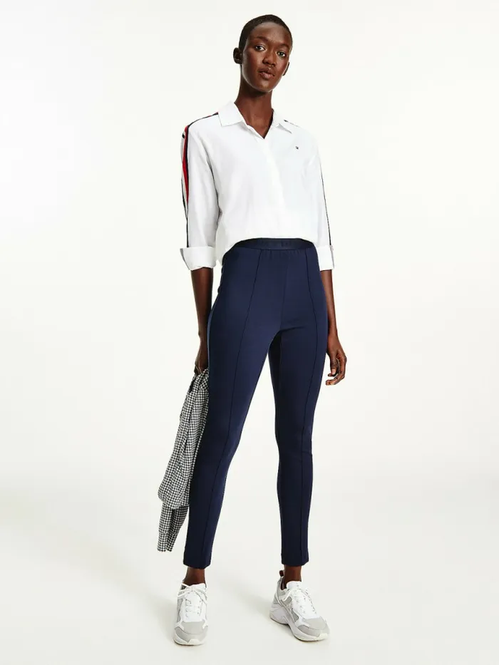 Tommy Hilfiger High Rise Full Length Leggings Desert Sky Womens CoOrds