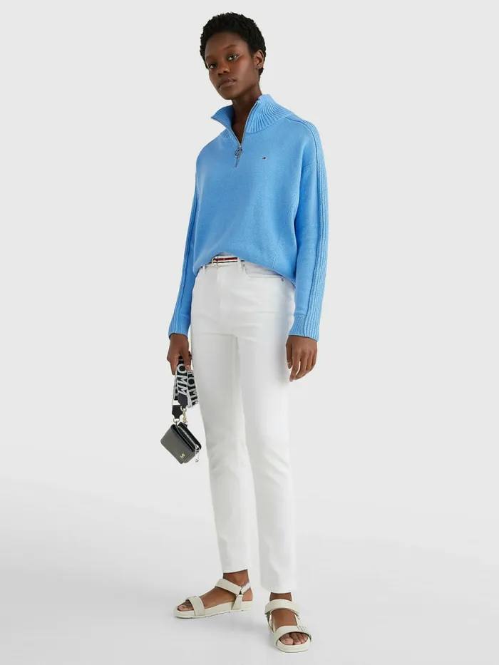 Tommy Hilfiger High Rise Slim White Jeans Th Optic White Womens Jeans For Sale