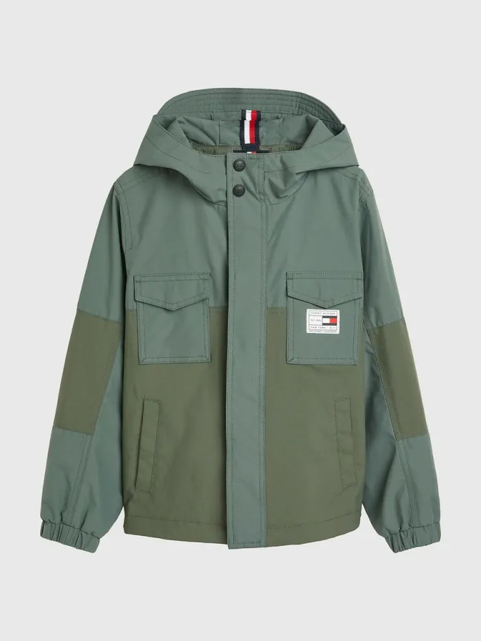 Tommy Hilfiger Hooded Surplus Jacket Avalon Green Boys Coats and Jackets Online Tommy Hilfiger Hooded Surplus Jacket Avalon Green Boys Coats and Jackets Online