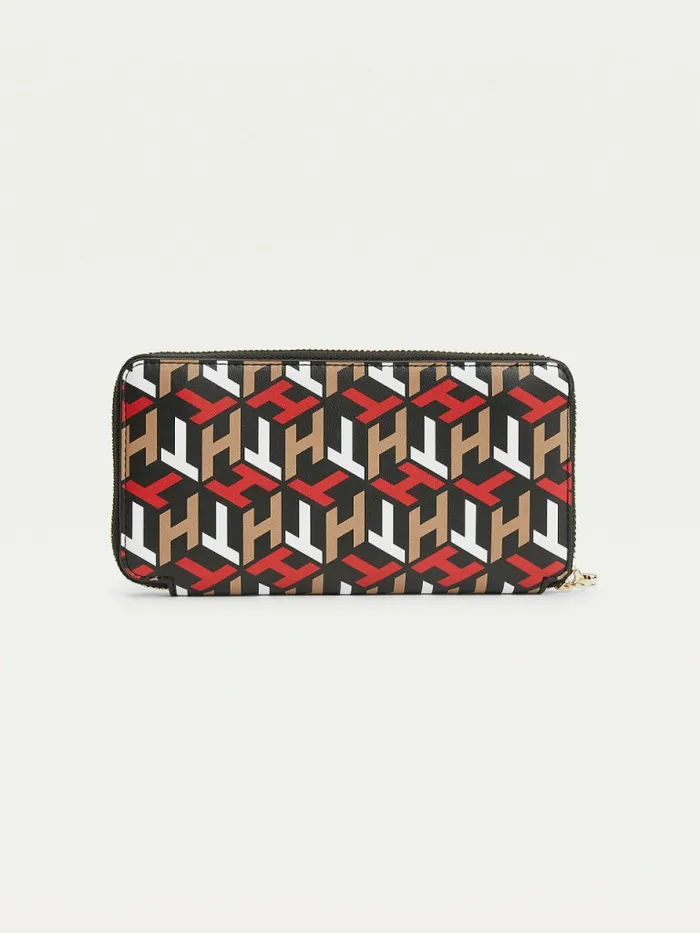 Tommy Hilfiger Iconic Large Monogram Wallet Monogram Corporate Womens Wallets and Keyrings Online