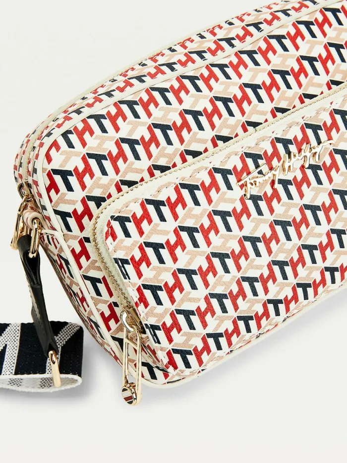 Tommy Hilfiger Iconic Monogram Camera Bag Corporate Monogram Womens Bags Online