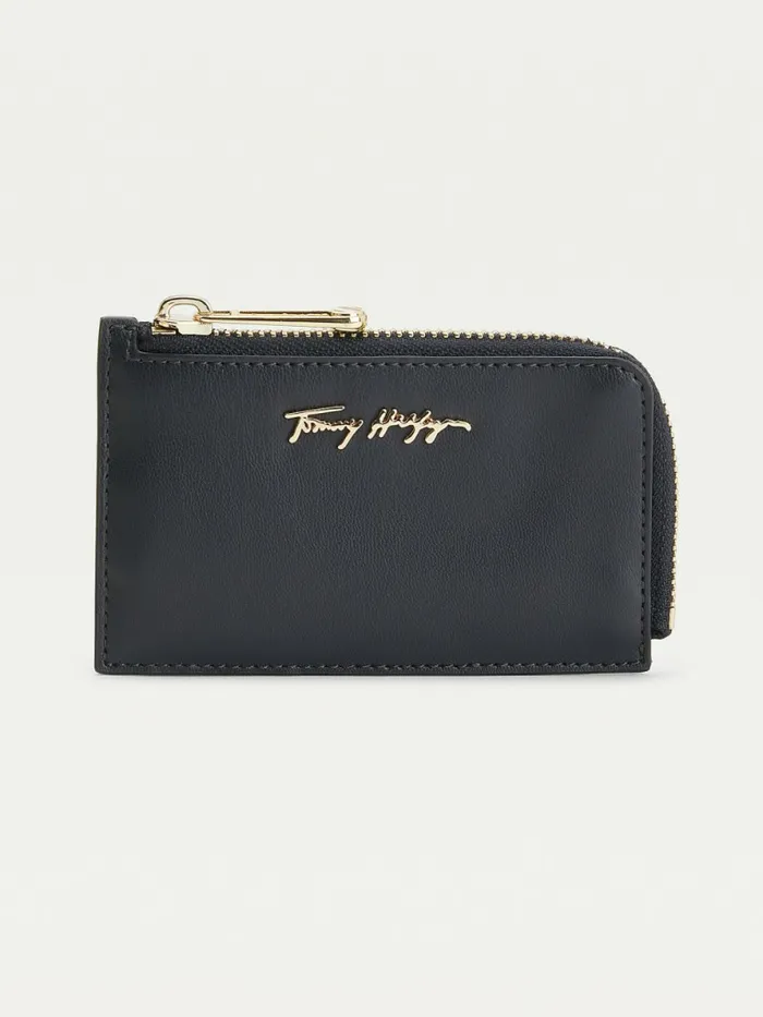 Tommy Hilfiger Iconic Signature Credit Card Holder Desert Sky Womens Wallets and Keyrings Popular Tommy Hilfiger Iconic Signature Credit Card Holder Desert Sky Womens Wallets and Keyrings Popular