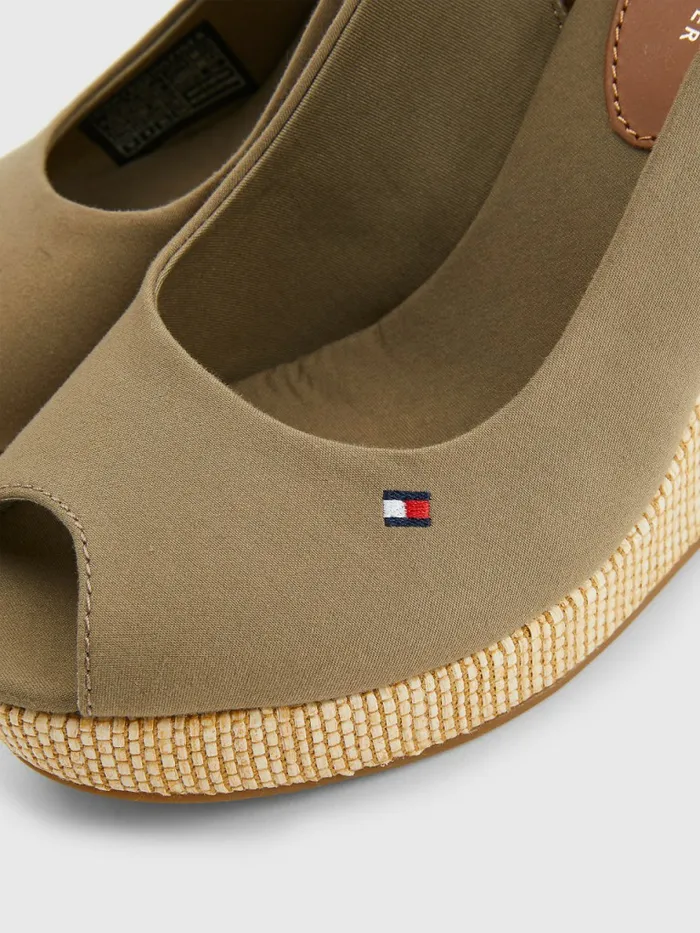 Tommy Hilfiger Iconic Slingback Espadrille High Heel Wedges Woodridge Womens Sandals Cheap On Sale