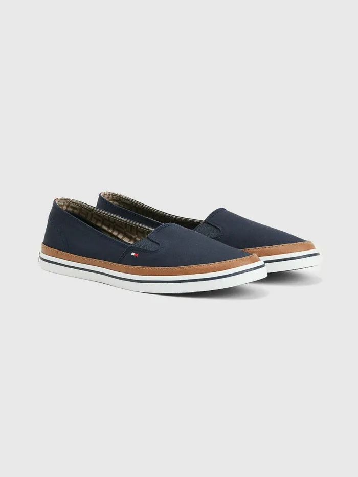 Tommy Hilfiger Iconic SlipOn Trainers Midnight Womens Trainers Cheap On Sale