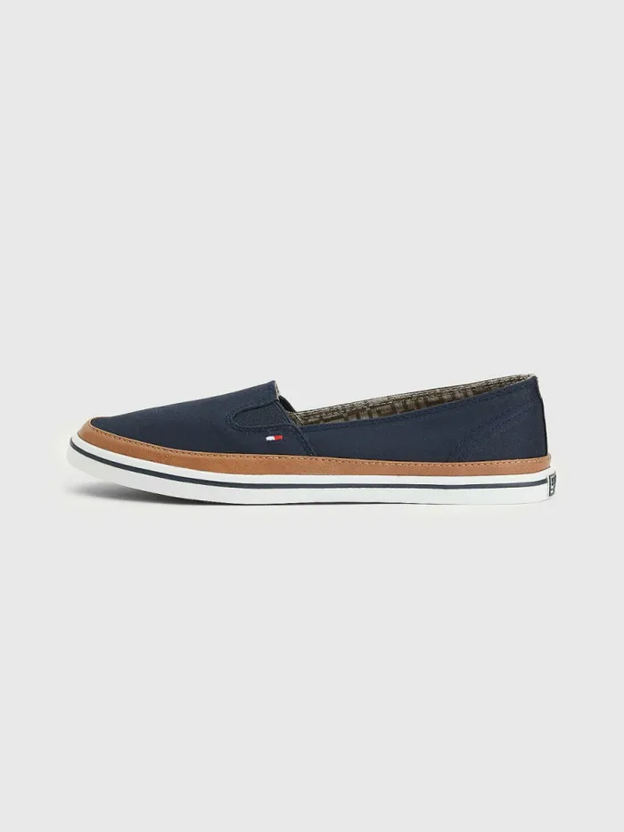 Tommy Hilfiger Iconic SlipOn Trainers Midnight Womens Trainers Cheap On Sale