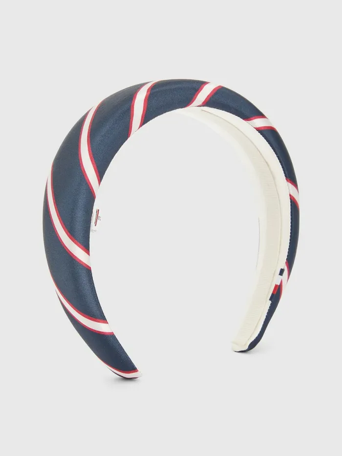 Tommy Hilfiger Iconic Stripe Soft Headband Acc Desert Sky Mix Womens Hats and Scarves Casaul Tommy Hilfiger Iconic Stripe Soft Headband Acc Desert Sky Mix Womens Hats and Scarves Casaul