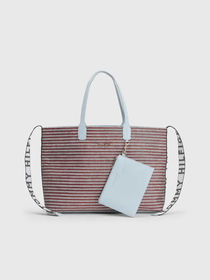 Tommy Hilfiger Iconic Woven Tote Corporate Woven Womens Bags For Sale