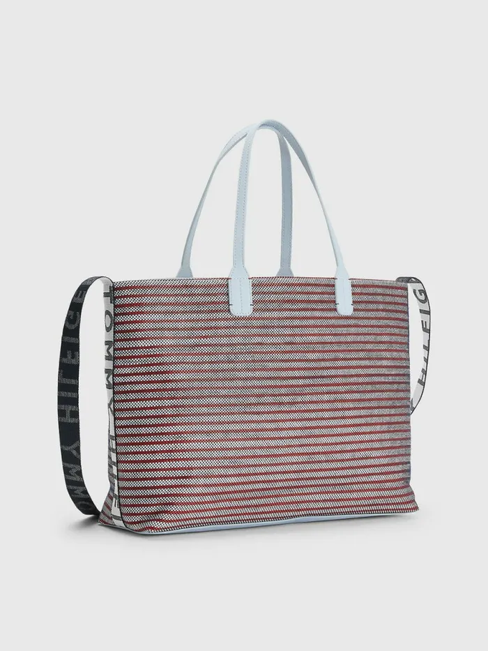 Tommy Hilfiger Iconic Woven Tote Corporate Woven Womens Bags For Sale