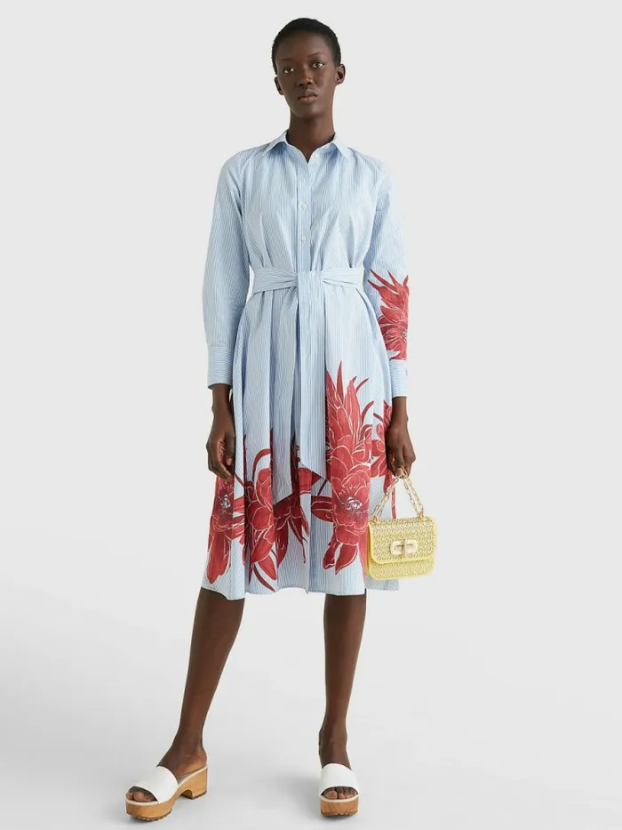 Tommy Hilfiger Ithaca Stripe Floral Print Shirt Dress Island FlowerIthaca Stp Womens Dresses and Jumpsuits Online Tommy Hilfiger Ithaca Stripe Floral Print Shirt Dress Island FlowerIthaca Stp Womens Dresses and Jumpsuits Online