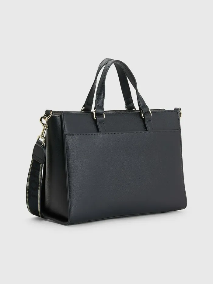 Tommy Hilfiger Joy Signature Satchel Desert Sky Womens Bags Fashion
