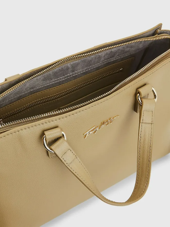 Tommy Hilfiger Joy Signature Satchel Woodridge Womens Bags On Sale