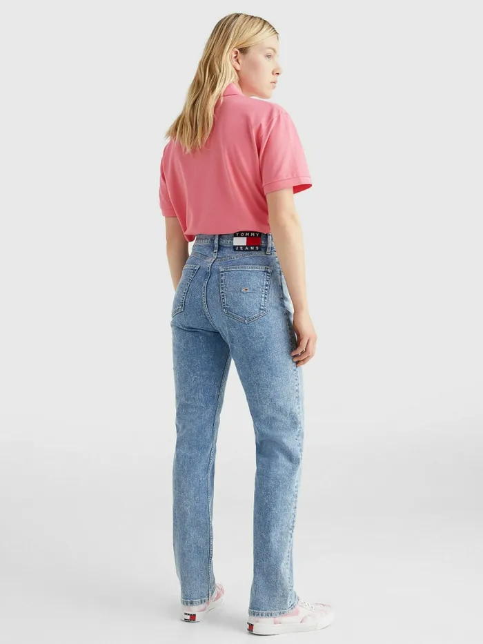 Tommy Hilfiger Julie Ultra High Rise Straight Jeans Denim Medium Womens Jeans Popular