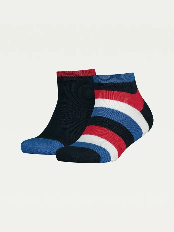 Tommy Hilfiger Kids8217 2Pack Stripe Ankle Socks Midnight Blue Girls Underwear and Socks Gift for Friend Tommy Hilfiger Kids8217 2Pack Stripe Ankle Socks Midnight Blue Girls Underwear and Socks Gift for Friend