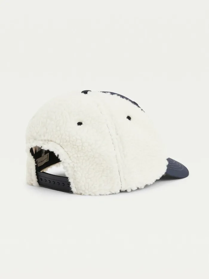 Tommy Hilfiger Kids8217 Signature Shearling Baseball Cap Twilight NavySherling Girls Shoes and Accessories Cheap On Sale